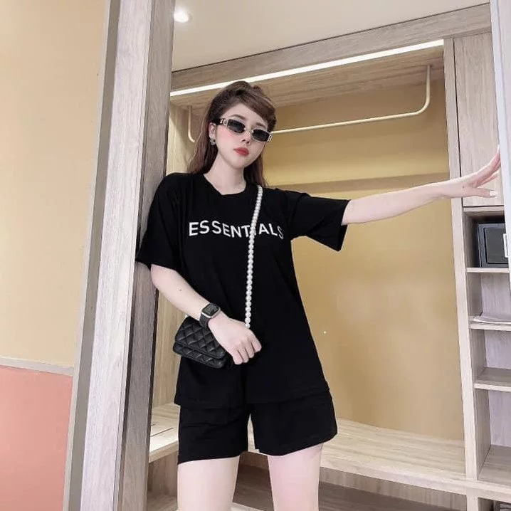 Bộ mặc nhà nữ mùa hè , đồ bộ bigsize chất cotton Gemmy House in chữ  ES new