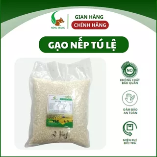 Gạo nếp Tú Lệ loại 1 Yên Bái, đặc sản Tây Bắc, đồ xôi có vị thơm ngọt và dẻo, hạt tròn căng mẩy