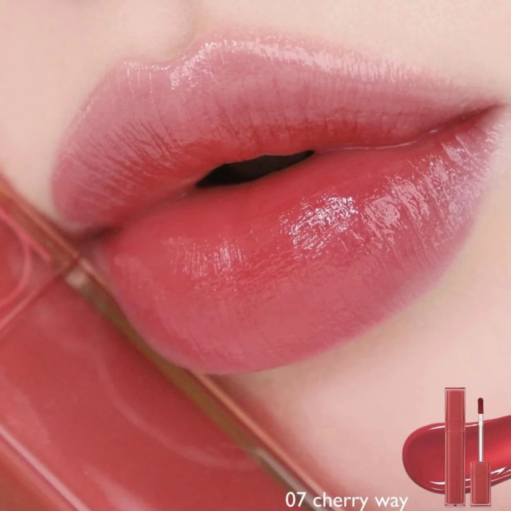 [CHUẨN AUTH] Son Tint Bóng Siêu Lì Romand Dewyful Water Tint #07 Cherry Way