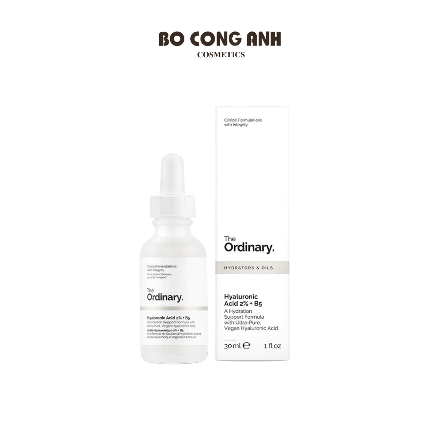 Serum dưỡng ẩm, phục hồi da  The Ordinary Hyaluronic Acid 2% + B5 30ML