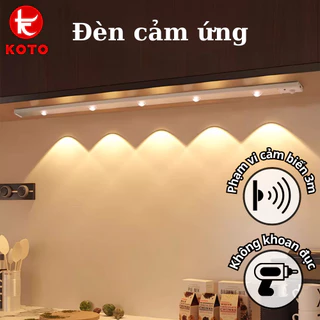 Đèn LED trang trí KOTO điều chỉnh độ sáng cảm ứng không khoan tường dung lượng pin cao