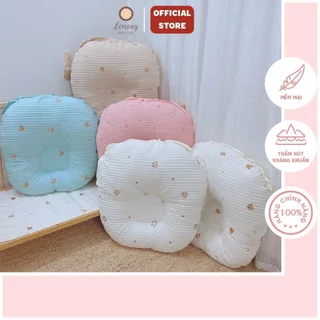 Gối Chống Trào Ngược Trần Bông Monona Chất Liệu Cotton Mềm Mại, Thoáng Khí, An Toàn Cho Bé