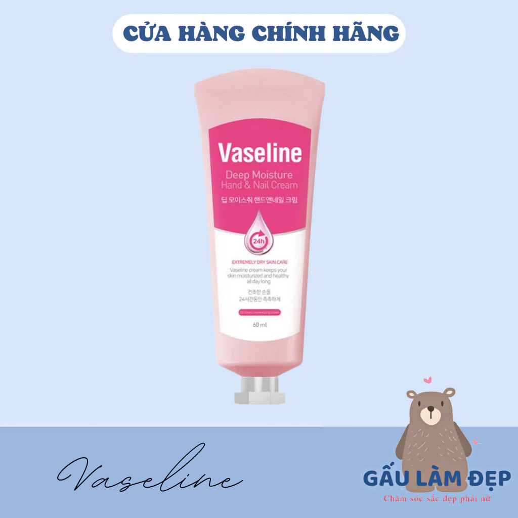 Kem Dưỡng Da Tay Vaseline Deep Moisture Hand & Nail Cream - 60ml