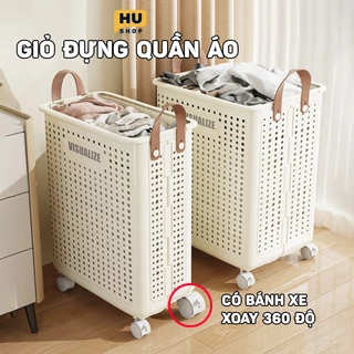 Giỏ đựng quần áo bẩn, Giỏ đựng đồ giặt bẩn có thể gấp gọn gấp, Giỏ đựng đồ lớn Phòng tắm HUSHOP