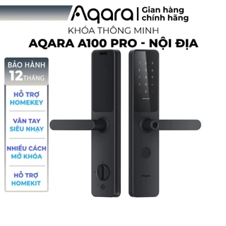 Khoá vân tay Aqara A100 Pro phiên bản Nội Địa - Hỗ trợ Apple HomeKey, Vân tay siêu nhạy, Nhiều cách mở, BH 12 Tháng