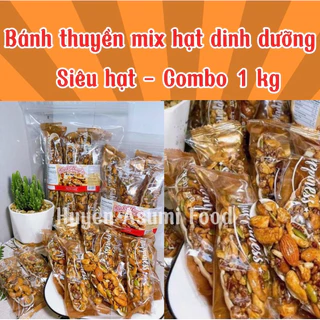 1kg Bánh thuyền mix hạt dinh dưỡng siêu hạt - Granola thuyền mix siêu hạt dành cho người ăn kiêng