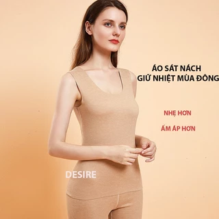 Áo ba lỗ sát nách giữ nhiệt mùa đông Nhung Cation siêu nhẹ dành cho nữ giới ZYOS DGN-02