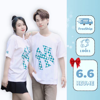 Áo Thun MLB NY Unisex Form Rộng Nam nữ - vải 100% cotton 2 chiều hàng như hình. Đầy đủ tem mác  MLB010