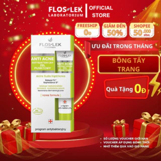 Gel chấm mụn Floslek 20ml Anti Acne hỗ trợ giảm thâm mụn Chính hãng