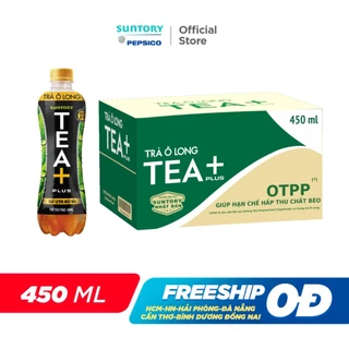 Thùng 24 Chai Trà Ô long Tea+ (450ml /chai)