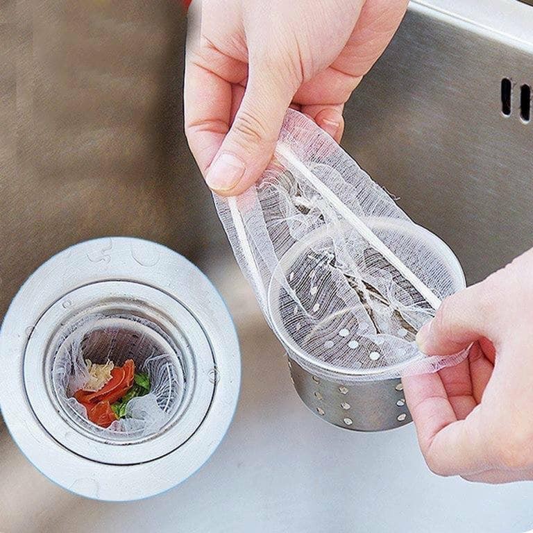 Combo 100 chiếc túi lọc rác bồn rửa -  túi lưới lọc rác chậu rửa bát- giá rẻ mỗi ngày