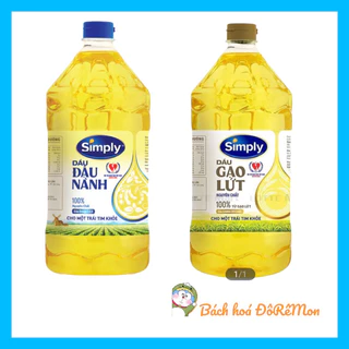 Dầu Simply 2L Đậu Nành, Gạo Lức.