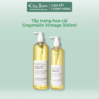 Dầu tẩy trang hoa cải Graymelin Vintage Canola Crazy 300ml tẩy sạch, cân bằng độ ph | Cây Rơm Cosmetics