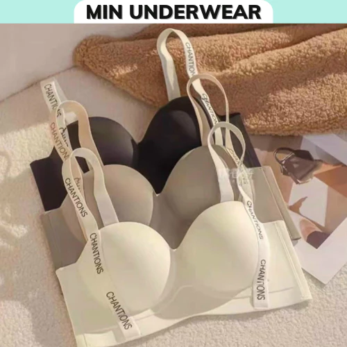 Áo Ngực Nữ Không Gọng Su Đúc Chữ Cao Cấp Nâng Ngực Thoải Mái Không Bị Hằn Min Underwear 477470