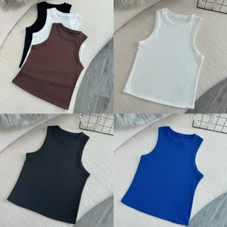 Áo croptop nữ bigsize ba lỗ trơn thun gân xịn co giãn tôn dáng sang chảnh style quyến rũ siêu xinh cho nàng chuppy G4