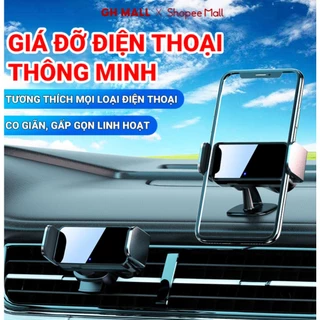 Giá đỡ điện thoại GUANGHE gắn trên xe hơi xoay được 360 độ dáng đứng dạng kẹp/ dán tiện lợi