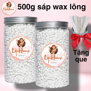 500g sáp wax lông nóng sữa dừa coconut thơm dễ sử dụng tẩy mọi loại lông kể cả vùng da nhạy cảm Lyihome