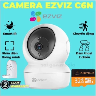 Camera wifi Ezviz C6N TY1 H6C 1080P xoay 360 độ, theo dõi chuyển động, đàm thoại 2 chiều-Hàng chính hãng, bảo hành 2 năm