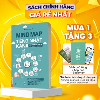 Sách Mind Map Kanji Tiếng Nhật – Dành Cho Trình Độ Trung Cấp - Tự Học Tiếng Nhật - MCBooks