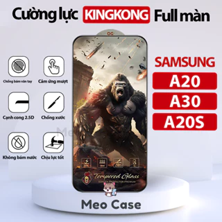 Kính cường lực Samsung A20, Samsung A30, A20s, Kingkong full màn thế hệ mới, Miếng dán bảo vệ màn hình điện thoại