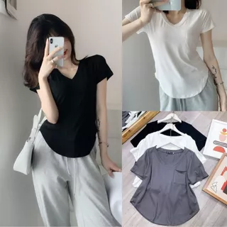 Áo thun bigsize nữ tay ngắn cổ tròn dáng croptop co giãn mạnh siêu tôn dáng kiểu cá tính phong cách Hàn quốc A51