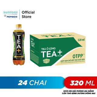 Thùng 24 Chai Trà Ô long Tea+ (320 ml/chai)