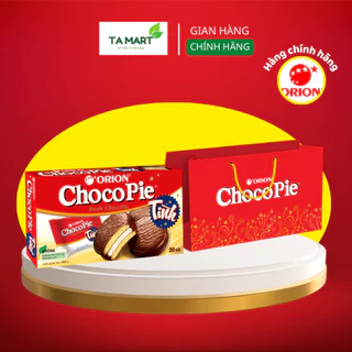 Hộp Quà TẾT Bánh CHOCOPIE ORION 660g Tặng Kèm Túi Giấy sang trọng - Quà tặng thầy, cô giáo