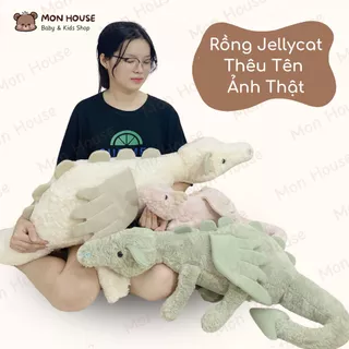 [Thêu tên] Rồng Jellycat Thêu Tên Theo Yêu Cầu, Rồng Thỏ Lông Mềm Cho Bé Người Yêu Bạn Gái Gấu Bông Quà Tặng Hot Trend