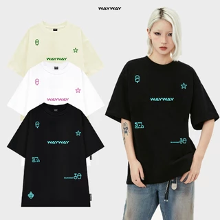 Áo thun Local Brand WAYWAY Unisex SUMMER Tee phông trơn nam nữ tay lỡ oversize form rộng