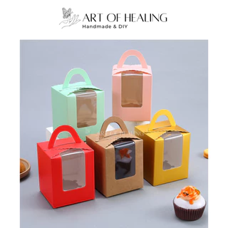 [AOH - Art of Healing] Hộp giấy mặt kiếng đựng bánh, nến hũ, sen đá, đồ chơi, quà tặng,... - Handmade & DIY