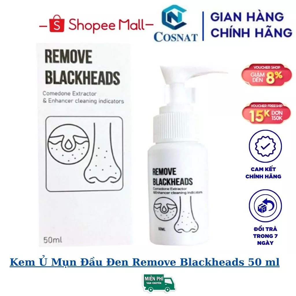 kem ủ mụn đầu đen remove blackheads 50ml