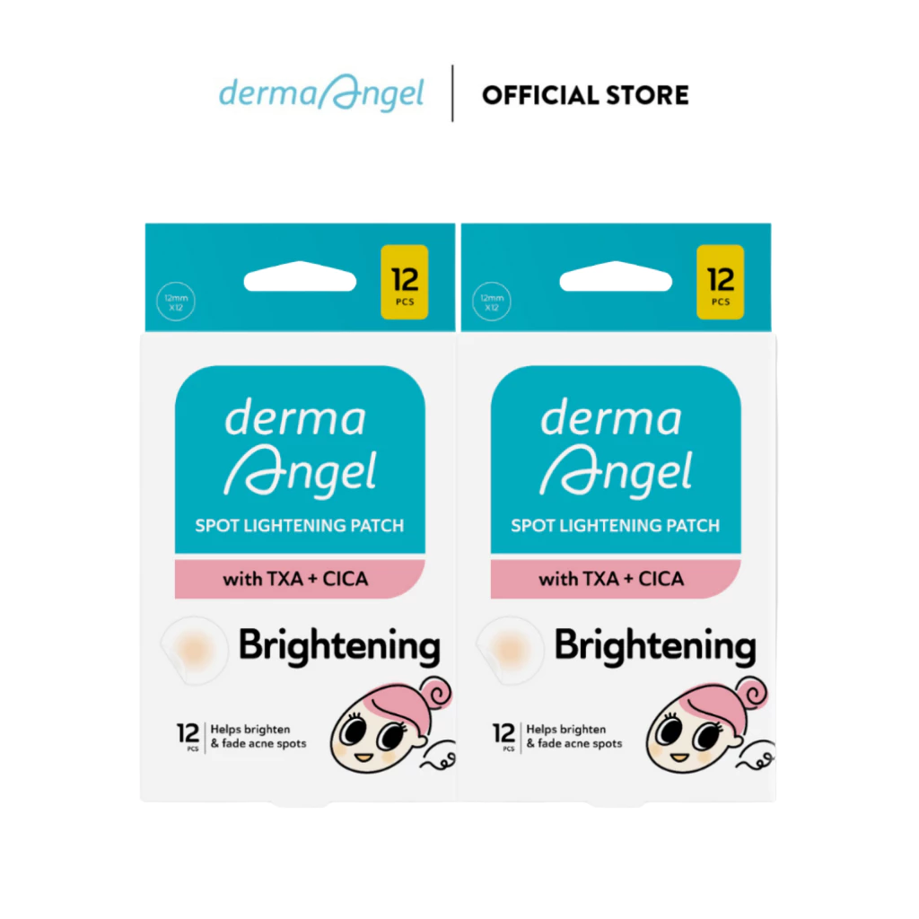 Combo 2 Hộp Miếng Dán Mụn Derma Angel Acne Spot Lightening Patch 12 Miếng