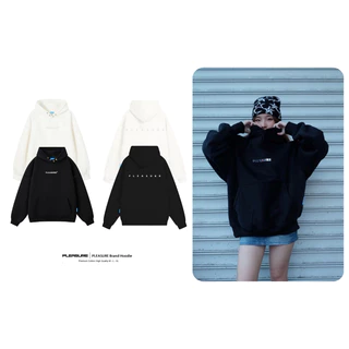 Áo hoodie PLEASURE /Tráng Gương Bạc form rộng mũ 2 lớp tay phồng chất nỉ bông 100%cotton premium PL08 Local Brand