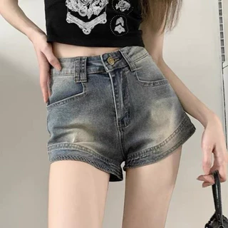 Quần Short Jeans Nữ , Quần Đùi Nữ Chất Liệu Denim Màu Xanh Cổ Điển Hot Nhất Năm 2024 L19