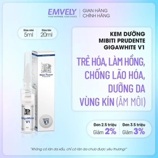 GIGAWHITE V1: KEM TRẺ HÓA - LÀM HỒNG ÂM MÔI (VÙNG KÍN)