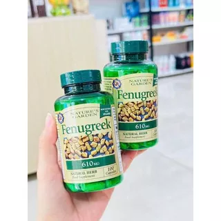 Lợi sữa Nature's Garden Fenugreek 610mg Anh 100 viên