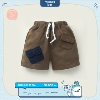 Quần đùi cho bé Mompa từ 1 đến 5 tuổi vải Pure Cotton thấm hút mềm mại thoáng mát 534