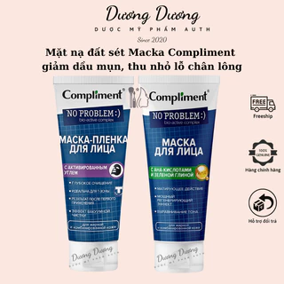 Mặt nạ đất sét Macka Compliment giảm dầu mụn, thu nhỏ lỗ chân lông 80ml