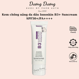 Kem chống nắng da dầu Innoskin B3+ Suncream SPF50+/PA++++ 50g
