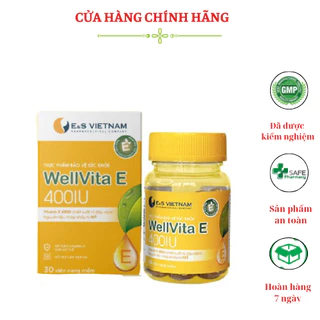 Vitamin E 400IU Hỗ Trợ Làm Dày Niêm Mạc Cải Thiện Nội Tiết Chuẩn Bị Mang Thai, Lọ 30 viên
