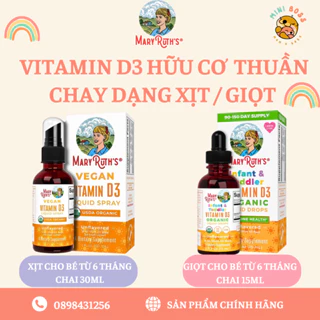 Vitamin D3 dạng xịt, dạng giọt cho bé tăng cường hấp thụ canxi Mary Ruths/ Better You