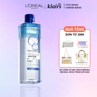 Nước Tẩy Trang L'Oreal Paris 3in1 Micellar Water 95ml/400ml, Làm Sạch Mọi Loại Da