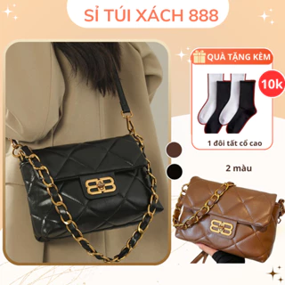 Túi Xách Kẹp Nách Size 25 💖𝑭𝒓𝒆𝒆𝒔𝒉𝒊𝒑💖 Túi Đeo Vai Nữ Khóa Hình Chữ B Kèm Dây Đeo Chéo Sang Chảnh TX25