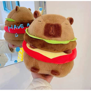 [ HOT TREND ] Gấu Bông CapyBara Bánh Hamburger Siêu Đáng Yêu