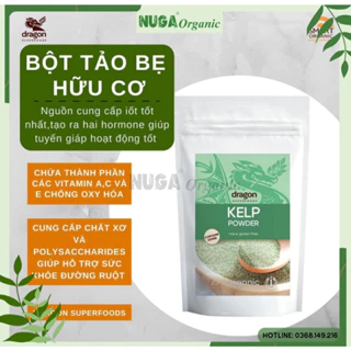 Bột tảo bẹ hữu cơ (Organic Kelp Powder) - Dragon Superfoods - 100g