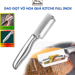 Dao Gọt Vỏ Hoa Quả Trái Cây Kitche Bằng Inox Cao Cấp Dao Bào Rau Củ Tay Cầm Công Thái Học Thoải Mái