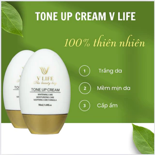 Kem dưỡng trắng da mặt face V LIFE Tone Up Cream nâng tone da mờ thâm