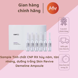 Gói sample Tinh chất CNP RX hủy nám, tàn nhang, dưỡng trắng Skin Revive Demeline Ampoule