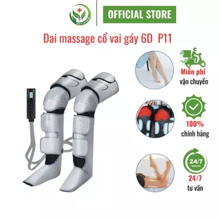 Máy massage chân nén khí hồng ngoại cao cấp có điều khiển cầm tay massage giảm đau mỏi, tê bì, thon gọn bắp chân, đùi