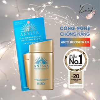 Sữa Chống Nắng Anessa Dưỡng Da Kiềm Dầu 60ml (Mẫu Mới 2022) - Perfect UV Sunscreen Skincare Milk SPF50+/PA++++